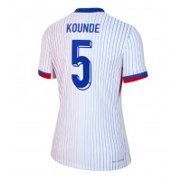 Maglia Calcio Francia Jules Kounde #5 Seconda Divisa Donna Europei 2024 Manica Corta